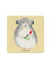 Mr. & Mrs. Panda Flaschenuntersetzer Chinchilla Blume ohne Spruch in Gelb Pastell