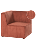 Beliani Sofaelement LEMVIG in Rot - (W) 83 x (H) 78 x (L) 83 cm