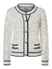 More & More feminine Lochmuster-Strickjacke in offwhite