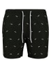 Urban Classics Badeshorts in shark/black/white