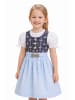 Berwin Kinderdirndl mit Muster und Schürze mit Schließe