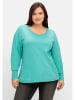 sheego Sweatshirt in aqua