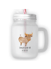 Mr. & Mrs. Panda Limonadenglas Sternzeichen Stier mit Spruch in Transparent
