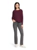 Betty Barclay Feinstrickpullover mit Seitenschlitzen in Dark Aubergine