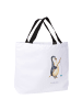 Mr. & Mrs. Panda Tasche Pinguin Angler ohne Spruch in Weiß