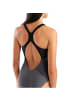 Arena Grid Swimsuit V Back Graphic Blickdicht in Grau