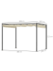 Outsunny Pergola 298L x 297B x 221H cm Beige