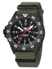 KHS Herrenuhr Quarz Shooter MKII mit Natoband Olivgrün