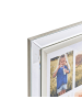 Beliani Fotorahmen MAKENI in Silber/Beige/Messing - (W) 50 x (H) 50 x (L) 2 cm Vertikal