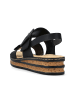 rieker Klassische Sandale 62950 in schwarz