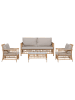 ebuy24 Sofa-set 4 teilig Natur 89 x 60 cm