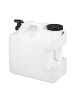relaxdays Wasserkanister in Weiß/ Schwarz - 25 Liter