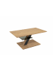 58 aufm Kessel COUCHTISCH höhenverstellbar Cody 100x47x60 Massivholzfurnier Wildeiche