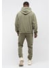 Tom Barron Trainingsanzug Tom Barron Men Casual Oversize Tracksuit With Fleece Fabric Patch Logo in KHAKI