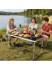 relaxdays Campingtisch mit 4 Hockern in Schwarz