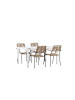 ebuy24 Gartenset Togo 5-teilig Braun 90 x 150 cm