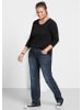 sheego Stretch-Jeans in dark blue denim