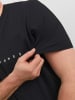Jack & Jones Logo T-Shirt Kurzarm Shirt Plus Size Übergröße JJESTAR in Schwarz