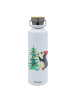 Mr. & Mrs. Panda Trinkflasche Pinguin Weihnachtsbaum ohne Spruch in Weiß