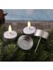MARELIDA 4er Set Adventskranzstecker ohne Dorn Teelichthalter D: 4cm in silber