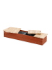 Pinolino Sandkasten Hedda, rot/natur, 114 x 32 x 18 cm