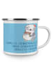 Mr. & Mrs. Panda Camping Emaille Tasse Junggesellinnenabschied E... in Sky Blue