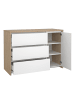 ebuy24 Kommode Next Weiß 119 x 48 cm