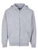 Urban Classics Urban Classics Kids Basic Essential Zip Hoody in heathergrey