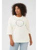 KAFFE curve T-Shirt kurzarm KCworth Loose fit in Chalk