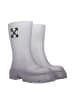 Off-White Transparent PVC Knöchel Stiefel