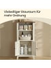 VASAGLE Badkommode Liry in Weiß-Braun - (B)43 x (H)85.5 x (T)21.5 cm