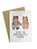 Mr. & Mrs. Panda Grußkarte Bär Freundin mit Spruch in Weiß