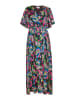 IZIA Damen Kleid in Schwarz Mehrfarbig