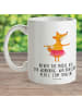 Mr. & Mrs. Panda Tasse Fuchs Ballerina mit Spruch in Weiß