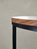 KADIMA DESIGN Couchtisch 70x70x45 cm Sofatisch Holz / Metall Wohnzimmertisch Eiche,