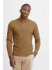 CASUAL FRIDAY Troyer Karlo structured zipper knit in Braun