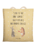 Mr. & Mrs. Panda Shopper Hase Igel mit Spruch in Gelb Pastell