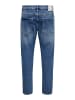 Only&Sons Regular Fit Denim Jeans Hose 5-Pocket Style Verkürzt in Blau