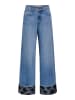 ONLY Jeans mit weitem Bein in Medium Blue Denim