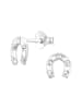 Alexander York Ohrringe, Ohrstecker HUFEISEN in 925 Sterling Silber, 2-tlg.