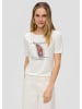 s.Oliver T-Shirt kurzarm in Creme