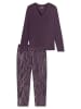 Schiesser Pyjama lang für Herren in lila