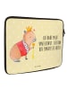 Mr. & Mrs. Panda Laptoptasche Capybara König mit Spruch in Gelb Pastell