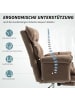 HOMCOM Bürostuhl-80L x 80B x 106-114H cm-Braun
