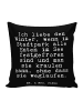 Mr. & Mrs. Panda Kissen Ich liebe den Winter,... mit Spruch in Schwarz