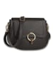 Toscanto Leder Umhängetasche Toscanto Tasche schwarz ca. 23cm
