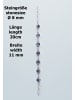 mantraroma 925er Silber - Armbänder (L) 20 cm mit Amethyst