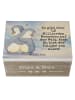 Mr. & Mrs. Panda Geschenkbox Pinguine Kuscheln Design mit Spruch in Weiß