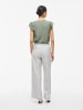 Vila Wide Leg Hose in Light Grey Melange