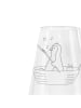 Mr. & Mrs. Panda Weinglas Pinguin Angelboot ohne Spruch in Transparent